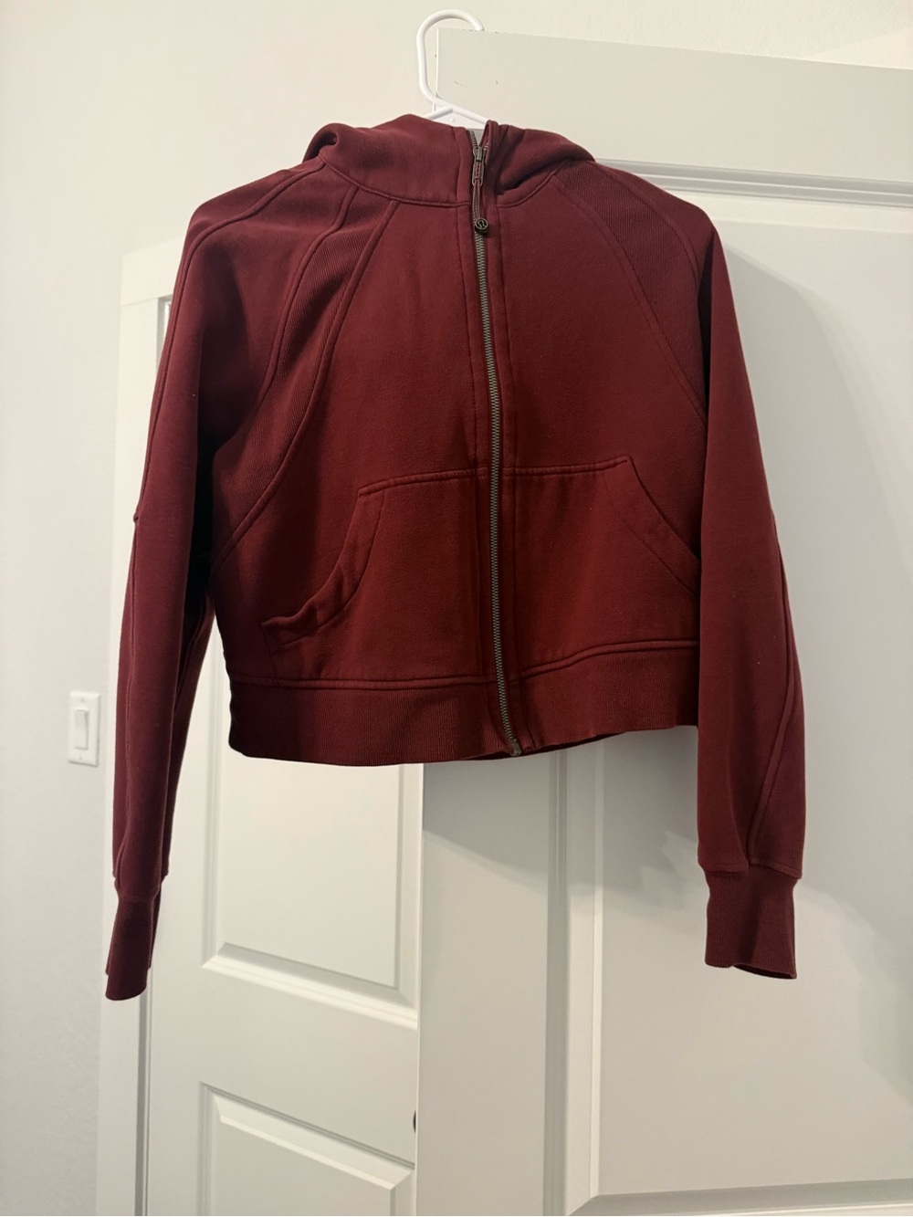 Lululemon Scuba Oversized Full-Zip Hoodie Burgundy